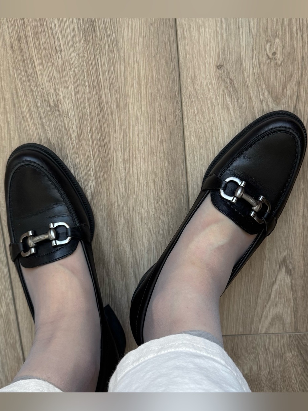 Salvatore Ferragamo Black Leather Gancini Bit Loafers - Picture 8 of 8